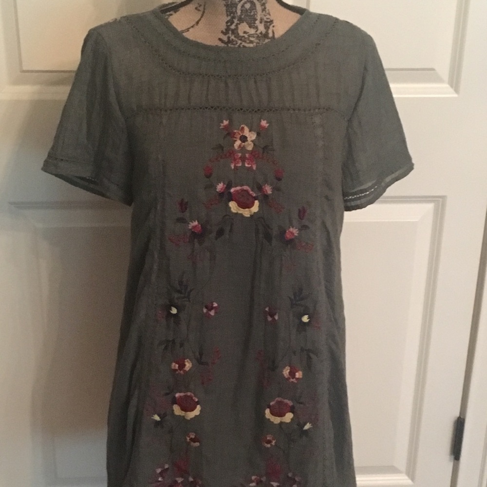 Gorgeous Green Embroidered Dress